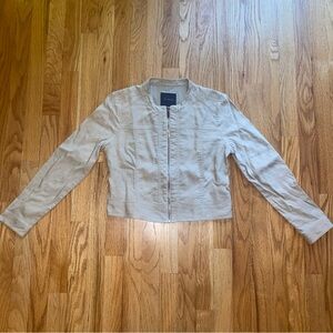 The Limited Light Tan Linen-blend Jacket